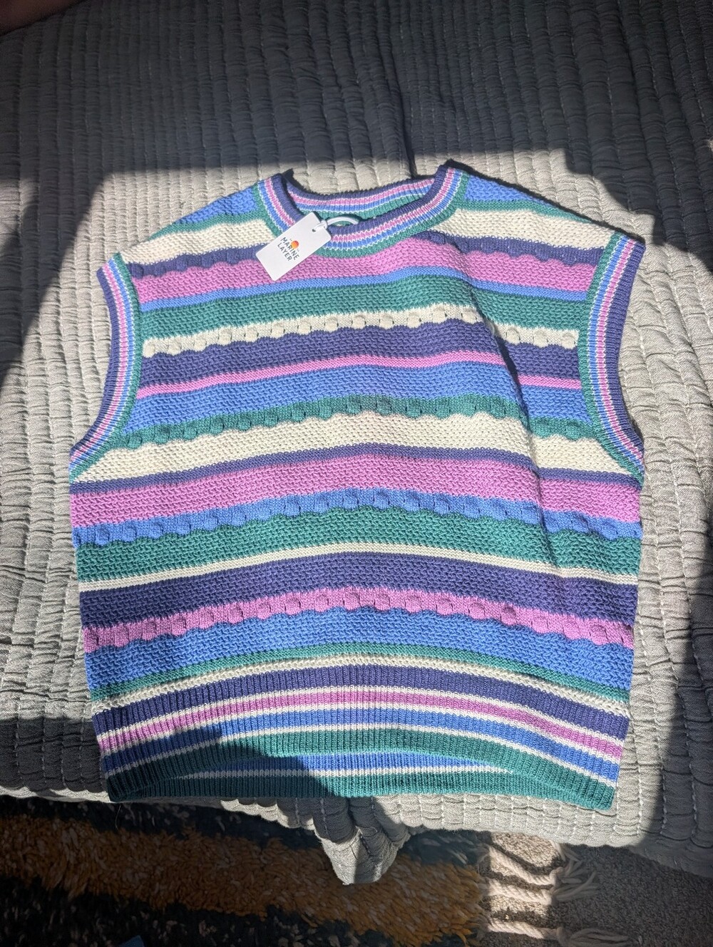 Marine Layer Rory Crochet Vest - Picture 2 of 4